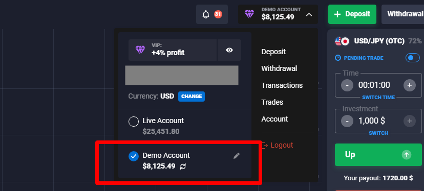 Binary Options Demo account recommended by Binaryoptions.com