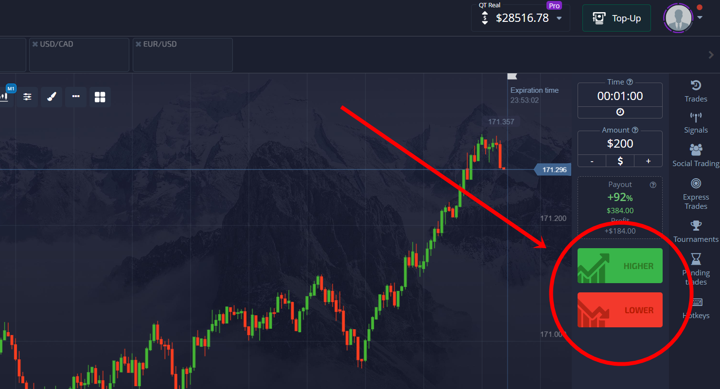 Exemple d'options binaires : il n'y a que 2 options