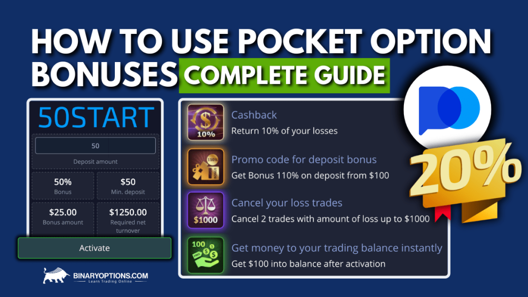 How To Use Pocket Option Bonuses Complete Guide