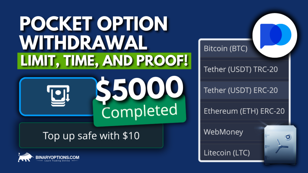 Pocket Option Withdrawal Limit, Time, And Proof!